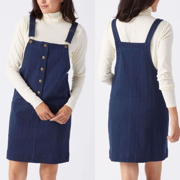 NWT Duluth Trading Navy Blue Reserve Military-Inspired Jumper Small - Picture 1 of 6
